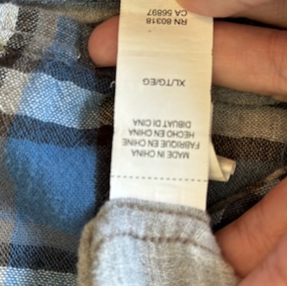 Lucky Brand Men's Western Plaid Classic Fit Shirt Size XL Pearl Snap - Picture 9 of 11